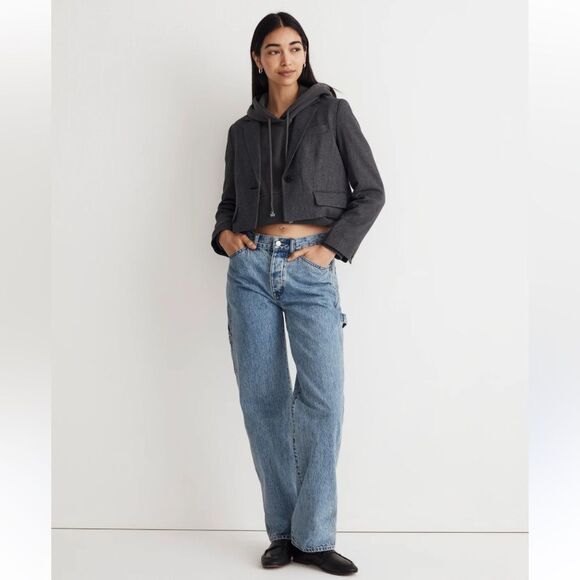 Madewell Blazer L Winter Wardrobe Cold Weather Layer - Picture 1 of 12
